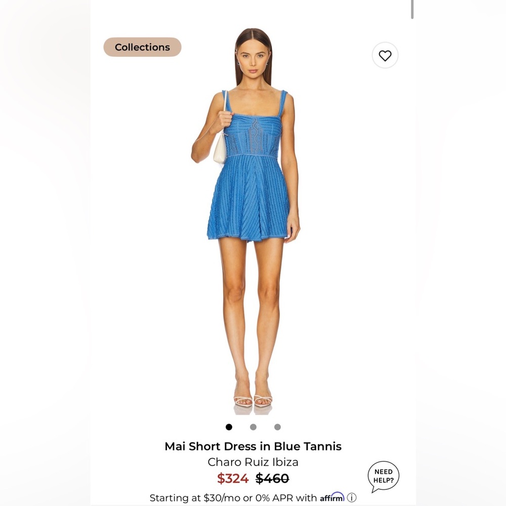 Charo Ruiz Vibrant Blue Mini Dress